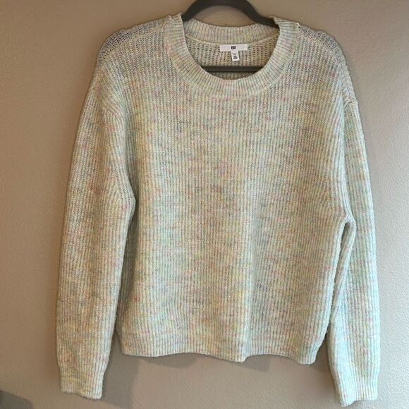 BP. Nordstrom Cozy Crewneck Sweater Multicolor Pastel Marl Medium - Picture 1 of 7